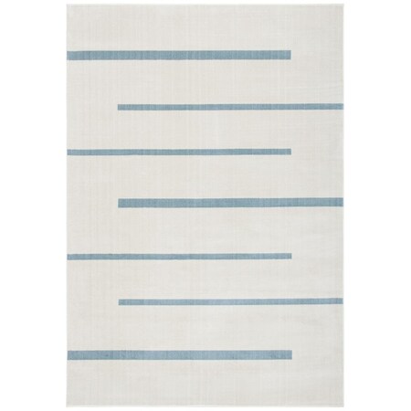 Safavieh 5 ft.-3 in. x 7 ft.-7 in. Rectangle Orwell Contemporary Rug, Ivory & Blue ORW353A-5